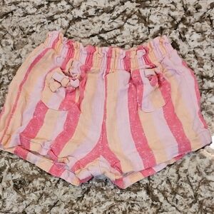 Jessica Simpson Pink and Peach Striped Shorts
